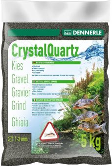 Dennerle Kristall-Quarzkies diamantschwarz, 5 kg 