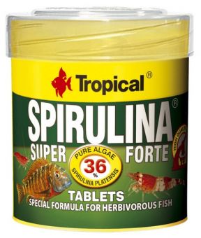 Tropical Super Spirulina Forte Tablets 36 % Hafttabletten, 250 ml 